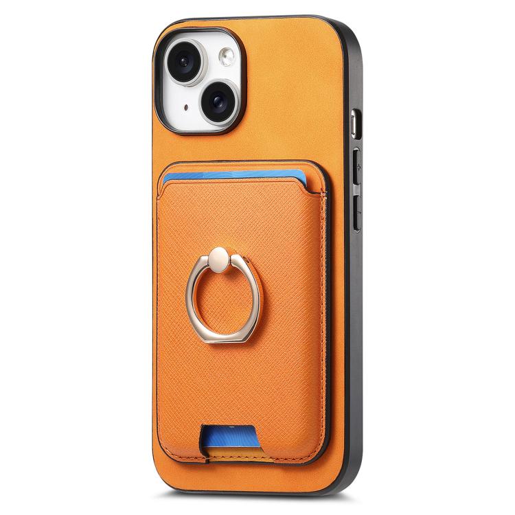 Retro Cross Leather Card Bag MagSafe Phone Case, For iPhone 11 Pro Max, For iPhone 11, For iPhone 11 Pro