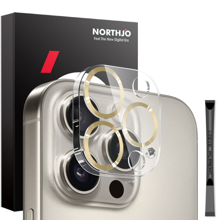 NORTHJO Camera Lens Protector CD Veins 3D Tempered Glass Film, For iPhone 16 Pro / 16 Pro Max, For iPhone 16 / 16 Plus