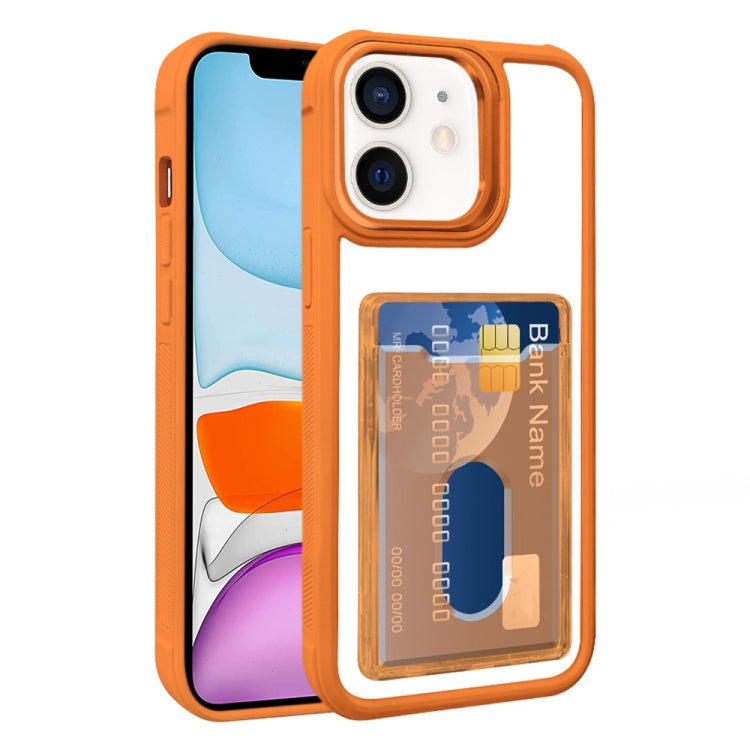 Electroplated Card Bag Acrylic Hybrid TPU Phone Case, For iPhone 11
