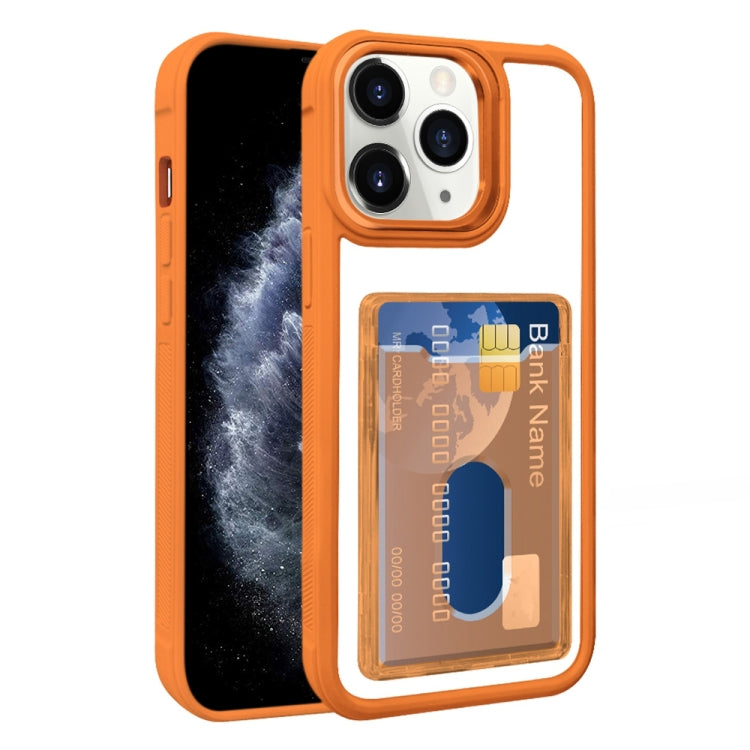Electroplated Card Bag Acrylic Hybrid TPU Phone Case, For iPhone 11