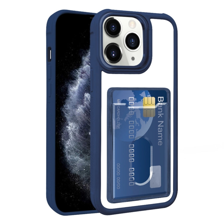 Electroplated Card Bag Acrylic Hybrid TPU Phone Case, For iPhone 11