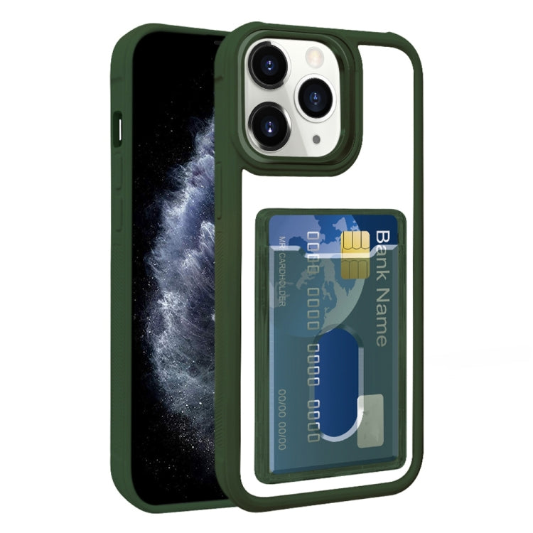 Electroplated Card Bag Acrylic Hybrid TPU Phone Case, For iPhone 11