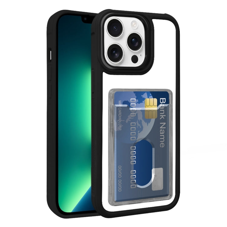 Electroplated Card Bag Acrylic Hybrid TPU Phone Case, For iPhone 13 Pro, For iPhone 13, For iPhone 12