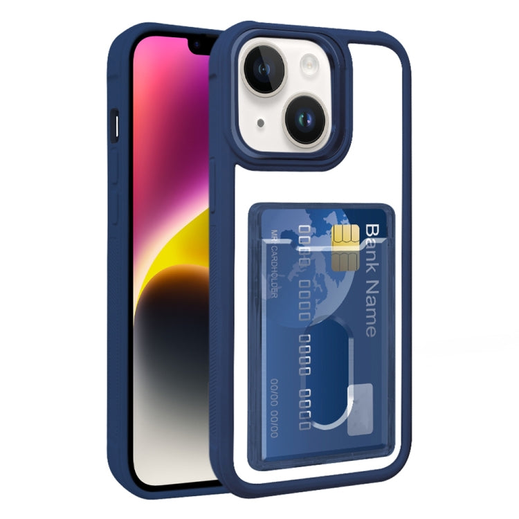Electroplated Card Bag Acrylic Hybrid TPU Phone Case, For iPhone 14, For iPhone 14 Pro Max, For iPhone 13 Pro Max