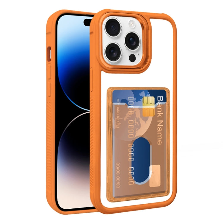 Electroplated Card Bag Acrylic Hybrid TPU Phone Case, For iPhone 14, For iPhone 14 Pro Max, For iPhone 13 Pro Max