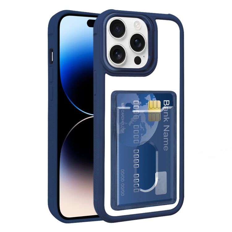 Electroplated Card Bag Acrylic Hybrid TPU Phone Case, For iPhone 14, For iPhone 14 Pro Max, For iPhone 13 Pro Max
