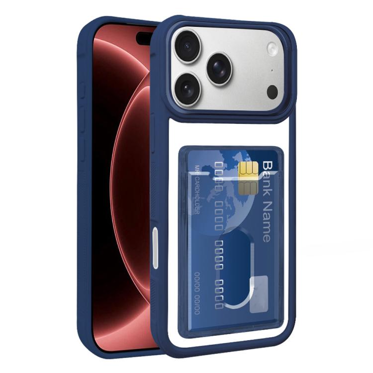 Electroplated Card Bag Acrylic Hybrid TPU Phone Case, For iPhone 17 Pro Max, For iPhone 17 Pro, For iPhone 17