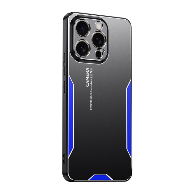 Blade Series TPU Hybrid Metal Phone Case, For iPhone 16 Pro, For iPhone 16 Plus, For iPhone 16, For iPhone 15 Pro Max, For iPhone 15 Pro, For iPhone 15 Plus