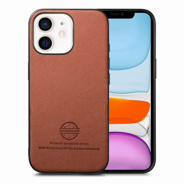 Twill Fabric Leather Skin Back Phone Case, For iPhone 12 Pro, For iPhone 11 Pro Max, For iPhone 11