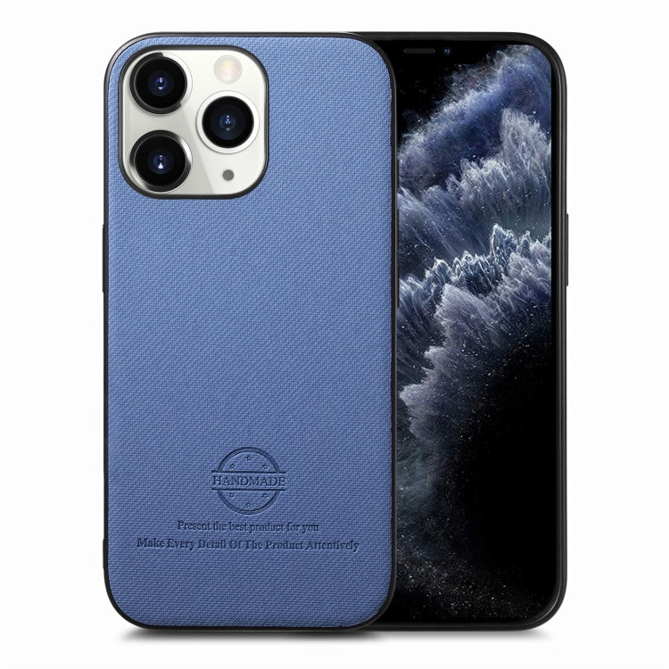 Twill Fabric Leather Skin Back Phone Case, For iPhone 11 Pro, For iPhone X / XS
