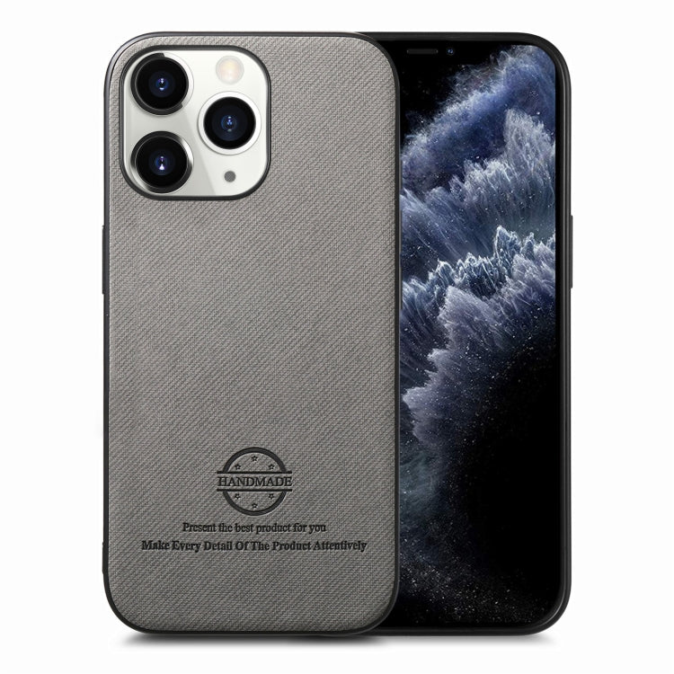 Twill Fabric Leather Skin Back Phone Case, For iPhone 11 Pro, For iPhone X / XS
