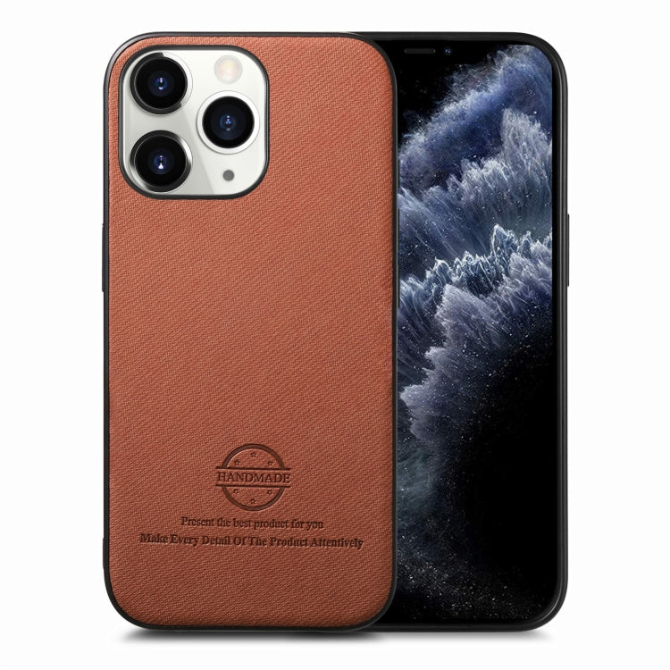 Twill Fabric Leather Skin Back Phone Case, For iPhone 12 Pro, For iPhone 11 Pro Max, For iPhone 11