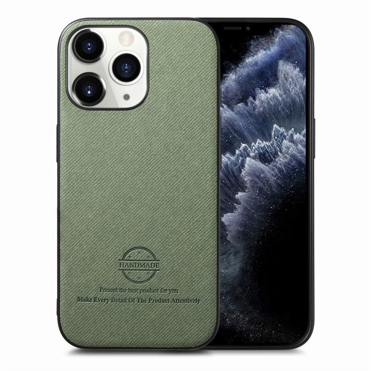 Twill Fabric Leather Skin Back Phone Case, For iPhone 12 Pro, For iPhone 11 Pro Max, For iPhone 11