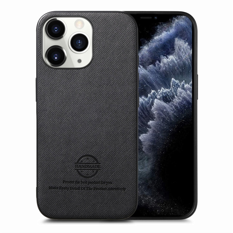 Twill Fabric Leather Skin Back Phone Case, For iPhone 12 Pro, For iPhone 11 Pro Max, For iPhone 11