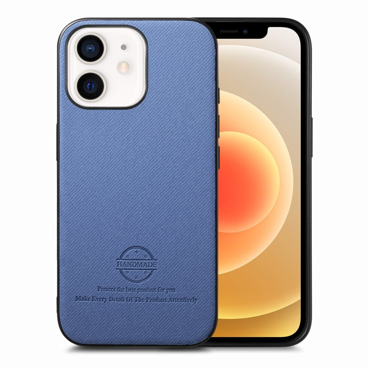 Twill Fabric Leather Skin Back Phone Case, For iPhone 13, For iPhone 12, For iPhone 12 Pro Max