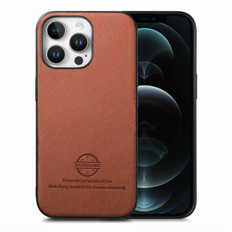 Twill Fabric Leather Skin Back Phone Case, For iPhone 12 Pro, For iPhone 11 Pro Max, For iPhone 11