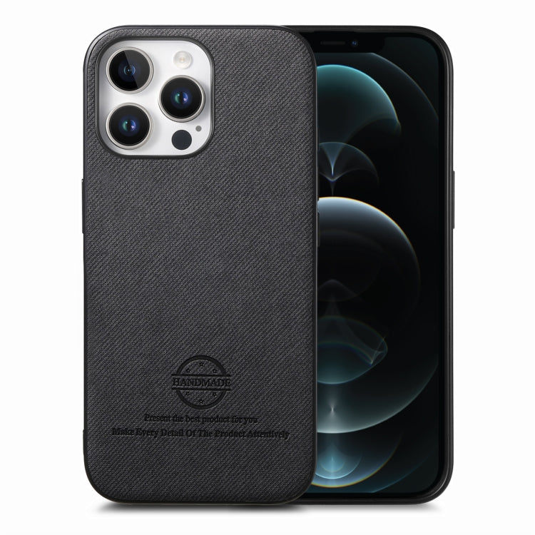 Twill Fabric Leather Skin Back Phone Case, For iPhone 12 Pro, For iPhone 11 Pro Max, For iPhone 11