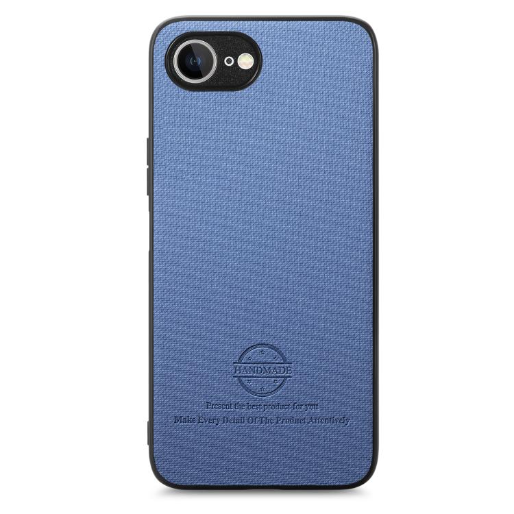 Twill Fabric Leather Skin Back Phone Case