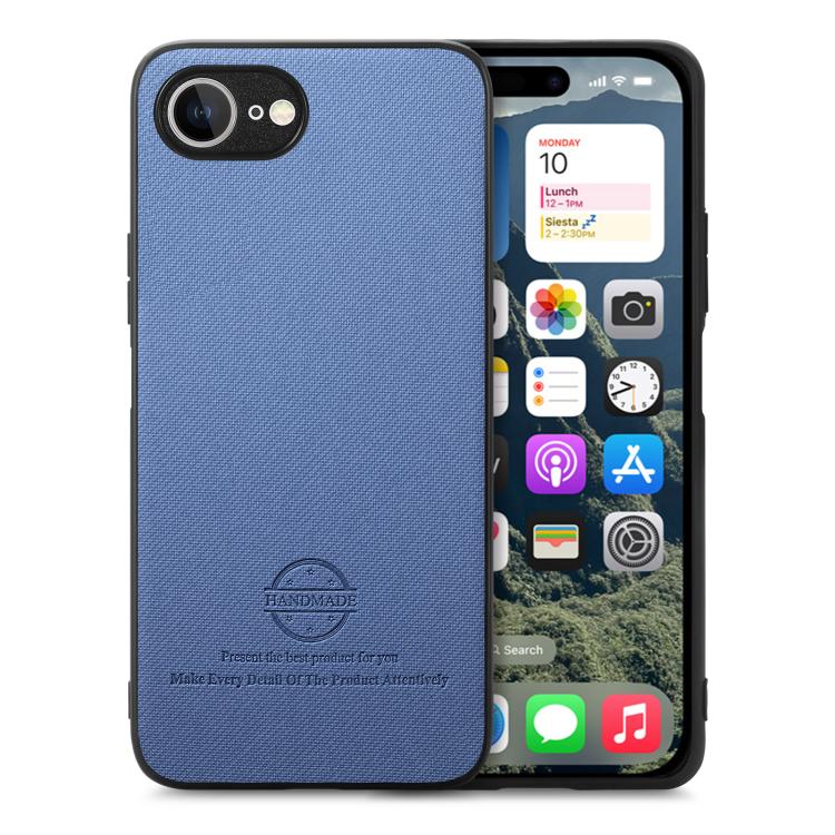 Twill Fabric Leather Skin Back Phone Case