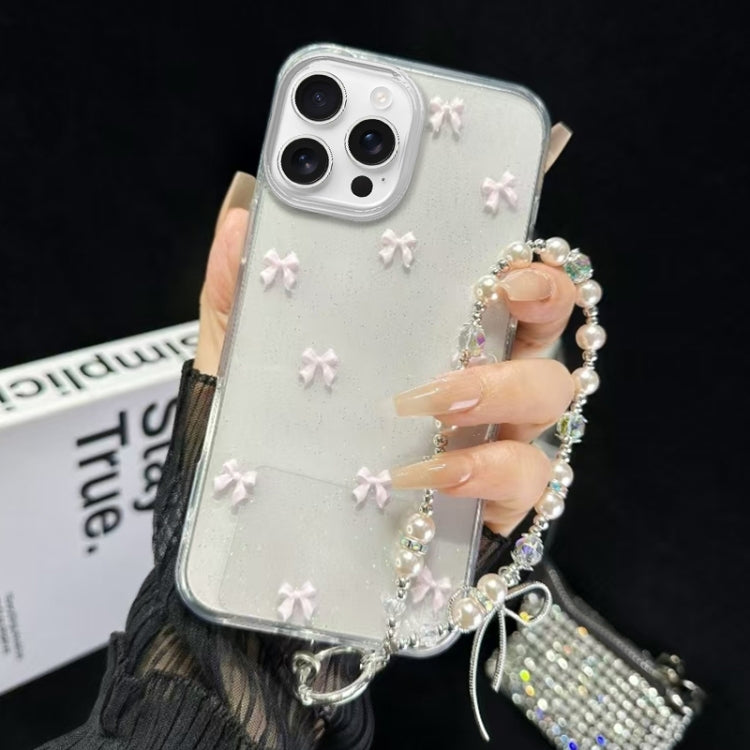 Little Fresh Bow Bracelet Chain TPU Phone Case, For iPhone 13 Pro Max, For iPhone 13 Pro, For iPhone 13, For iPhone  12, For iPhone 12 Pro Max, For iPhone 12 Pro