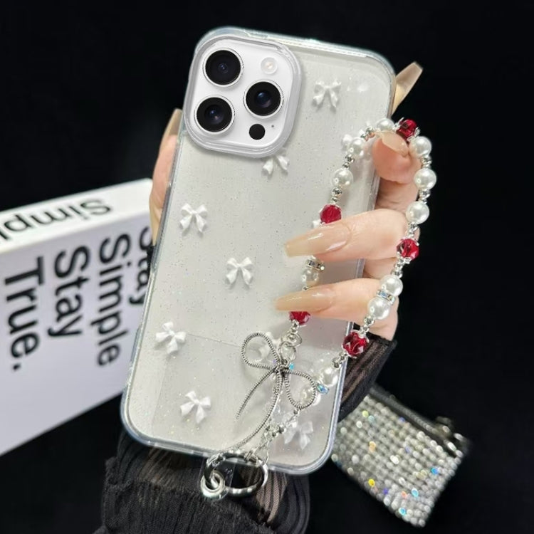 Little Fresh Bow Bracelet Chain TPU Phone Case, For iPhone 13 Pro Max, For iPhone 13 Pro, For iPhone 13, For iPhone  12, For iPhone 12 Pro Max, For iPhone 12 Pro