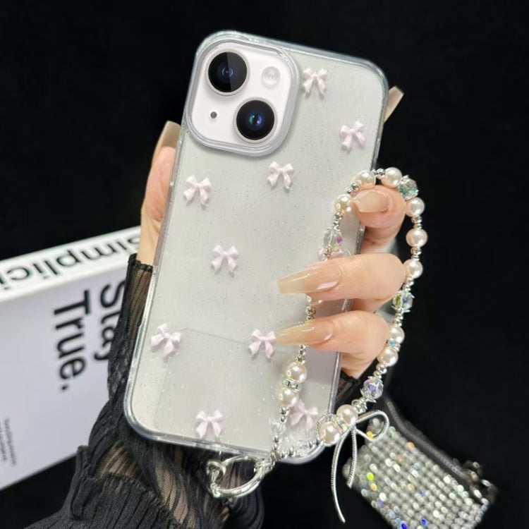 Little Fresh Bow Bracelet Chain TPU Phone Case, For iPhone 13 Pro Max, For iPhone 13 Pro, For iPhone 13, For iPhone  12, For iPhone 12 Pro Max, For iPhone 12 Pro