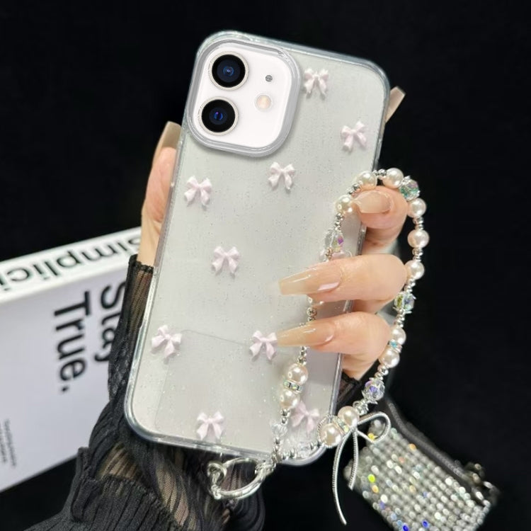 Little Fresh Bow Bracelet Chain TPU Phone Case, For iPhone 13 Pro Max, For iPhone 13 Pro, For iPhone 13, For iPhone  12, For iPhone 12 Pro Max, For iPhone 12 Pro