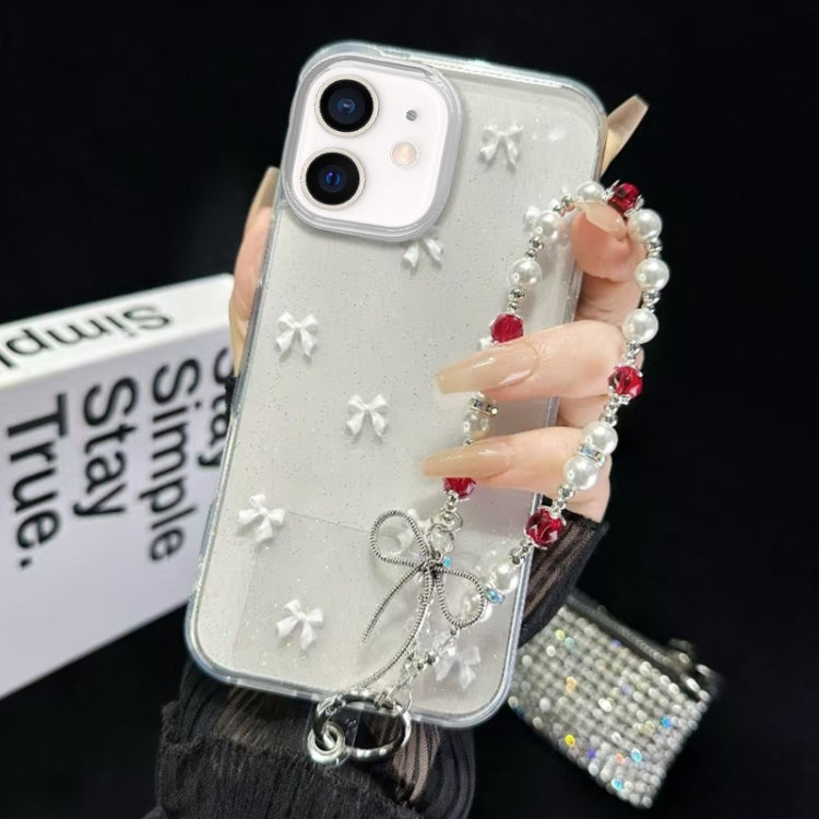 Little Fresh Bow Bracelet Chain TPU Phone Case, For iPhone 13 Pro Max, For iPhone 13 Pro, For iPhone 13, For iPhone  12, For iPhone 12 Pro Max, For iPhone 12 Pro