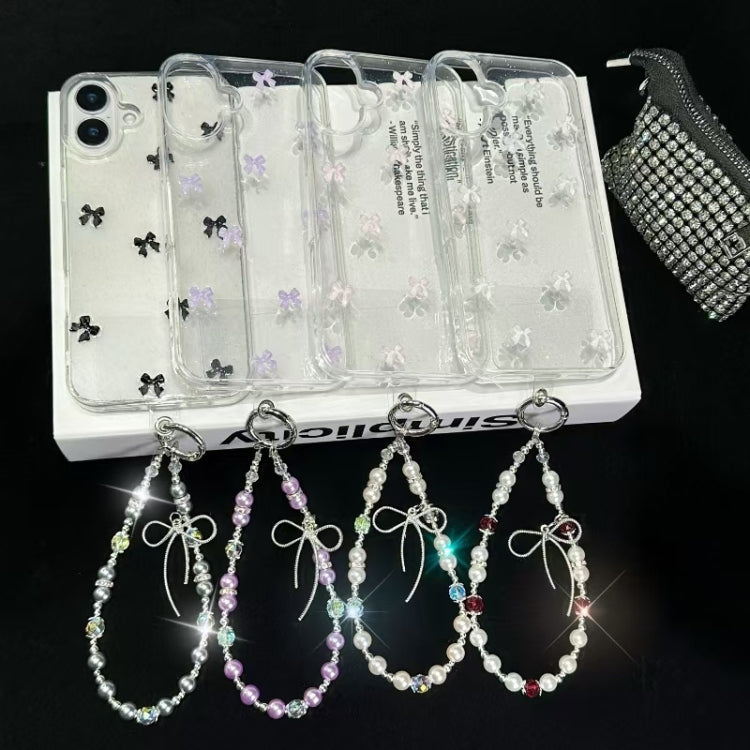 Little Fresh Bow Bracelet Chain TPU Phone Case, For iPhone 15 Plus, For iPhone 15, For iPhone 14 Plus, For iPhone 14, For iPhone 14 Pro, For iPhone 14 Pro Max