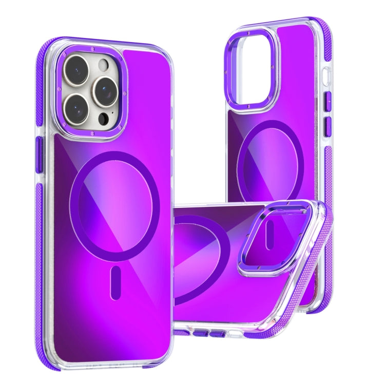 Dual-Color Gradient Discolor MagSafe Phone Case, For iPhone 11