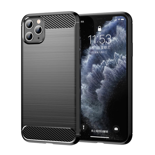 Brushed Texture Carbon Fiber TPU Case for iPhone XI 2019, For iPhone 11 Pro