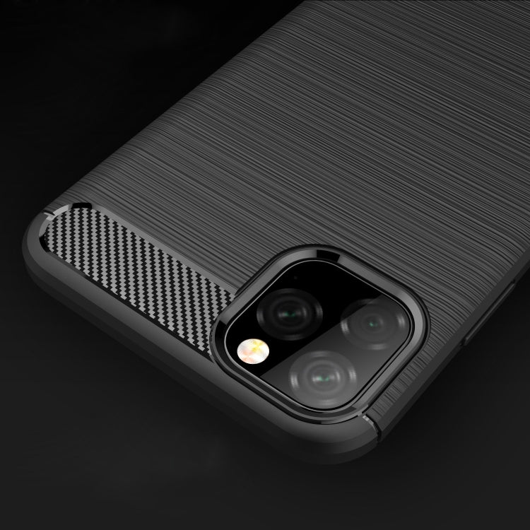 Brushed Texture Carbon Fiber TPU Case for  iPhone XI Max 2019, For iPhone 11 Pro Max