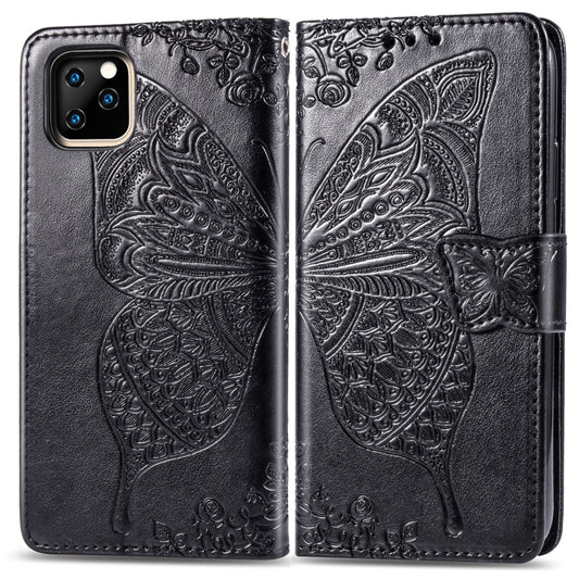 Butterfly Love Flowers Embossing Horizontal Flip Leather Case For  iPhone XI（2019）with Holder & Card Slots & Wallet & Lanyard, For iPhone 11 Pro