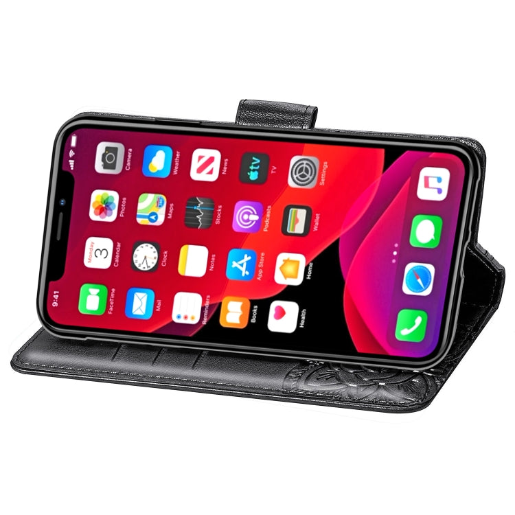 Butterfly Love Flowers Embossing Horizontal Flip Leather Case For iPhone XIR （2019) with Holder & Card Slots & Wallet & Lanyard, For iPhone 11