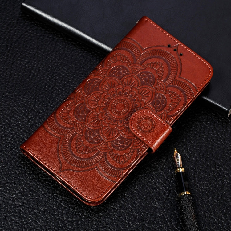 Mandala Embossing Pattern Horizontal Flip Leather Case for iPhone XIR（2019）, with Holder & Card Slots & Wallet & Photo Frame & Lanyard, For iPhone 11