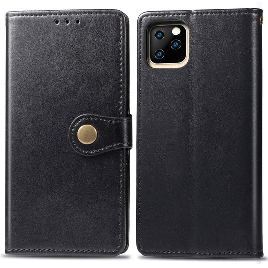 Retro Solid Color Leather Buckle Mobile Phone Protection Leather Case with Photo Frame & Card Slot & Wallet & Bracket Function for  iPhone XI Max（2019）, For iPhone 11 Pro Max