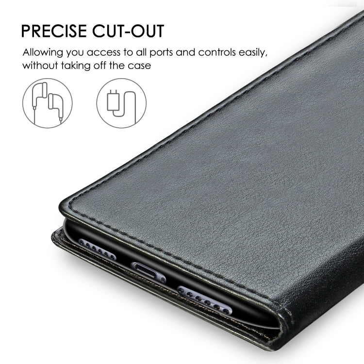 Retro Solid Color Leather Buckle Mobile Phone Protection Leather Case with Photo Frame & Card Slot & Wallet & Bracket Function for  iPhone XIR（2019）, For iPhone 11