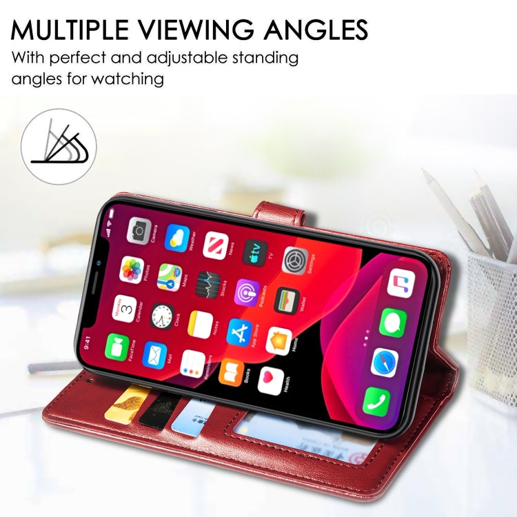 Retro Solid Color Leather Buckle Mobile Phone Protection Leather Case with Photo Frame & Card Slot & Wallet & Bracket Function for iPhone XI（2019）, For iPhone 11 Pro