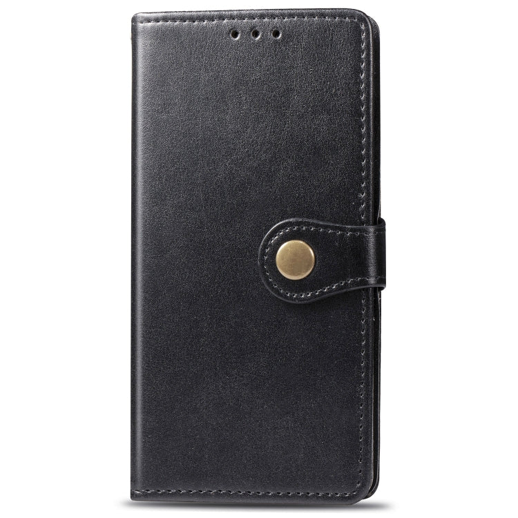 Retro Solid Color Leather Buckle Mobile Phone Protection Leather Case with Photo Frame & Card Slot & Wallet & Bracket Function for iPhone XI（2019）, For iPhone 11 Pro