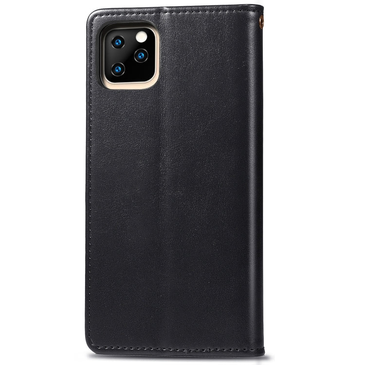 Retro Solid Color Leather Buckle Mobile Phone Protection Leather Case with Photo Frame & Card Slot & Wallet & Bracket Function for iPhone XI（2019）, For iPhone 11 Pro