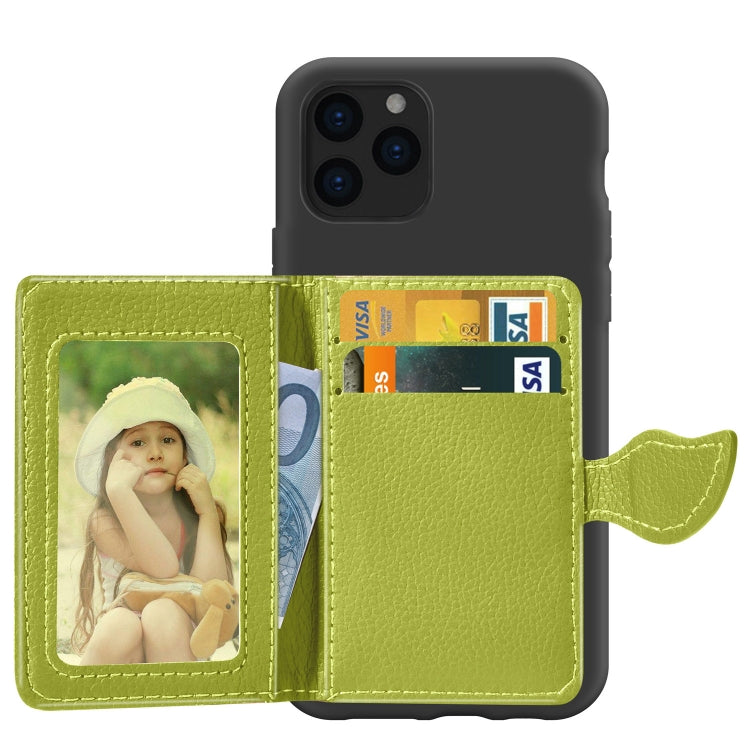 For iPhone XI 2019 Litchi Pattern Card Bag Wallet Bracket + TPU Phone Case with Card Slot Wallet Bracket Function, For iPhone 11 Pro