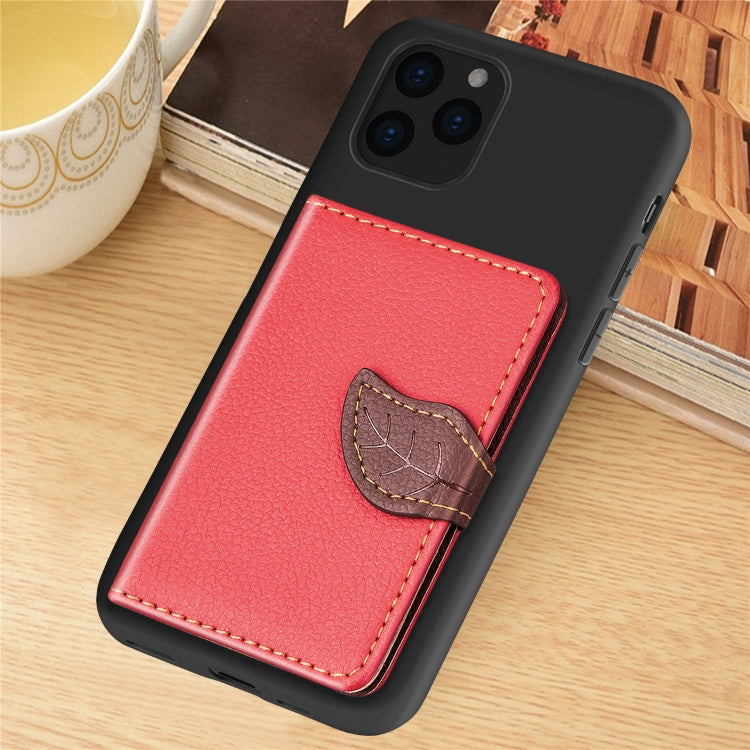 For iPhone XI 2019 Litchi Pattern Card Bag Wallet Bracket + TPU Phone Case with Card Slot Wallet Bracket Function, For iPhone 11 Pro
