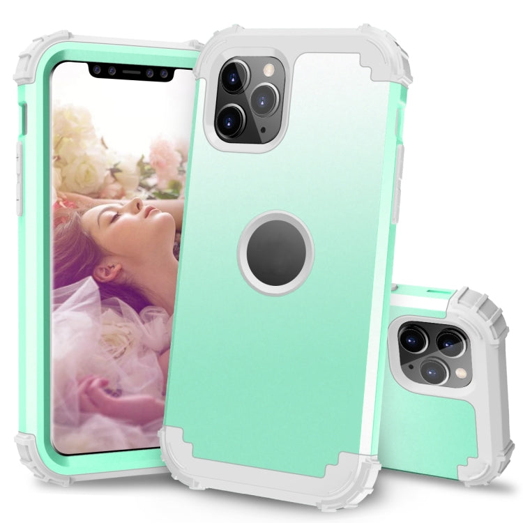 For iPhone 11 Pro PC+ Silicone Three-piece Anti-drop Mobile Phone Protection Bback Cover, For iPhone 11 Pro