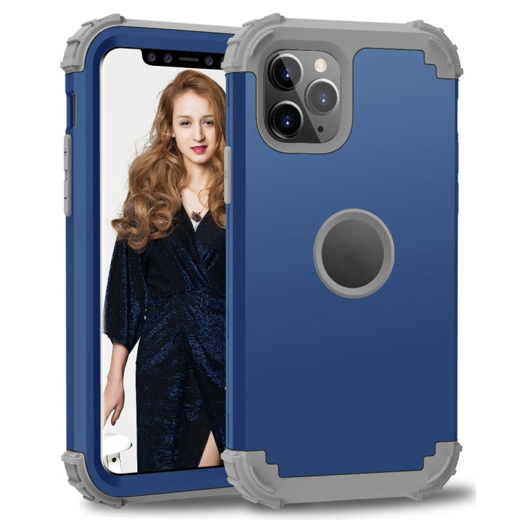 For iPhone 11 Pro PC+ Silicone Three-piece Anti-drop Mobile Phone Protection Bback Cover, For iPhone 11 Pro