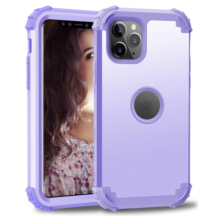 For iPhone 11 Pro PC+ Silicone Three-piece Anti-drop Mobile Phone Protection Bback Cover, For iPhone 11 Pro