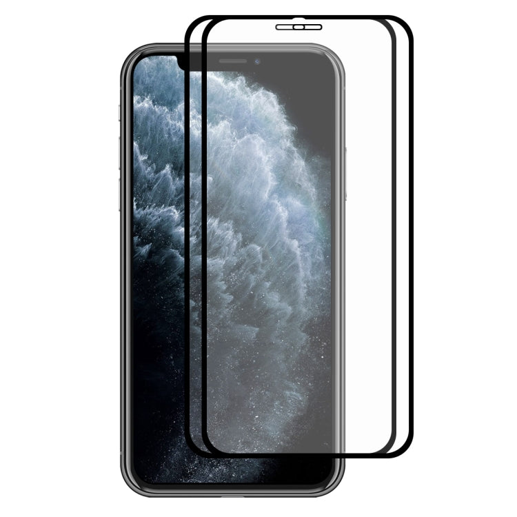 2PCS ENKAY Hat-prince Full Glue 0.26mm 9H 2.5D Tempered Glass Full Coverage Film, For iPhone 11 / iPhone XR, For iPhone 11 Pro / XS / X, For iPhone 11 Pro Max / XS Max