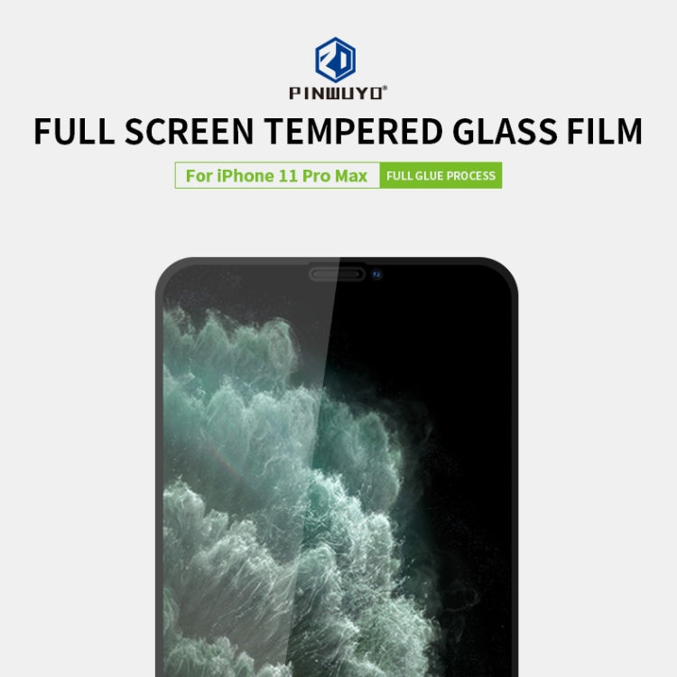 For iPhone 11 Pro Max 6.5寸 PINWUYO 9H 2.5D Full Screen Tempered Glass Film, For iPhone 11 Pro Max