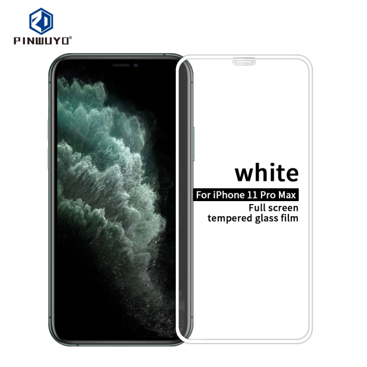 For iPhone 11 Pro Max 6.5寸 PINWUYO 9H 2.5D Full Screen Tempered Glass Film, For iPhone 11 Pro Max