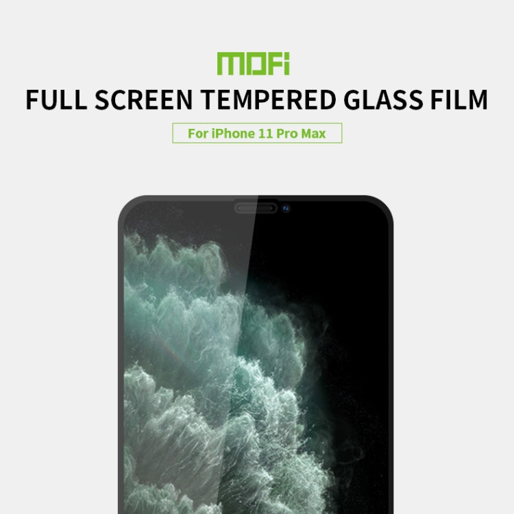 For iPhone 11 Pro Max   MOFI 9H 2.5D Full Screen Tempered Glass Film, For iPhone 11 Pro Max
