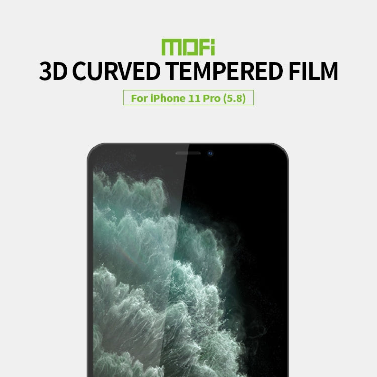 MOFI 9H 3D Explosion-proof Curved Screen Tempered Glass Film, For iPhone 11 Pro, For iPhone 11 Pro Max, For iPhone 11